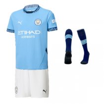 24-25 Manchester City Home Kids Full Kit