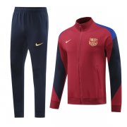 24-25 Barcelona Training Jacket Kit Red Blue