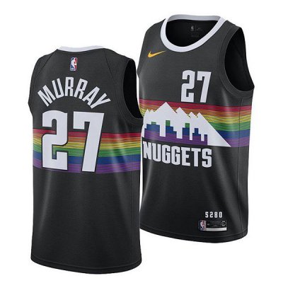 Men\'s Denver Nuggets Jamal Murray #27 Black Swingman Jersey