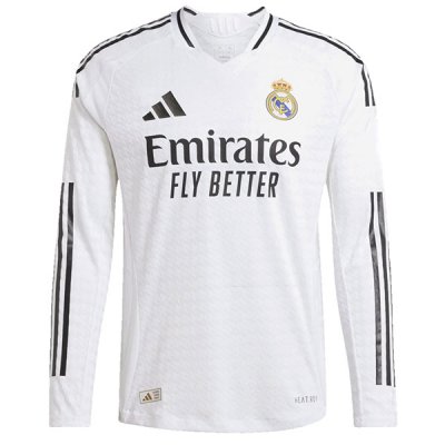 24-25 Real Madrid Home Long Sleeve Jersey (Player Version)