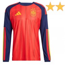 2026 Spain Home World Cup Winners LS Jersey 2 Star (Player Version) 2026 Spain Home World Cup Winners LS Jersey 2 Star (Player Version)
