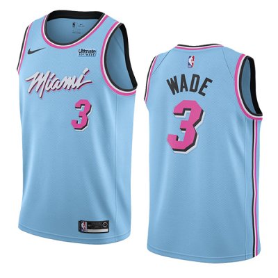 2019-20 Miami Heat Dwyane Wade 3 Vicewave Swingman Jersey