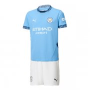 24-25 Manchester City Home Kids Kit