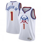 Men’s Denver Nuggets White Michael Porter Jr. #1 Swingman Jersey