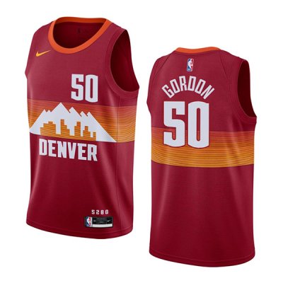 Men\'s Denver Nuggets Jamal Aaron Gordon #50 Red Swingman Jersey