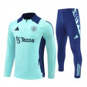 24-25 Man United Training Suit Lake Blue