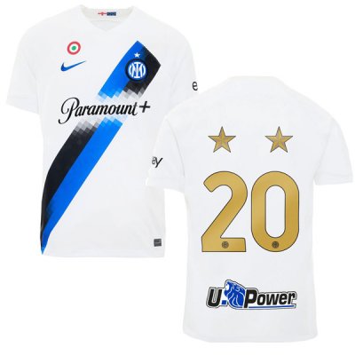 23-24 Intel Milan Away Jersey Two Star #20 Speical Jersey