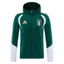 2026 Italy Windbreaker Hoodie Jacket Green 2026 Italy Windbreaker Hoodie Jacket Green