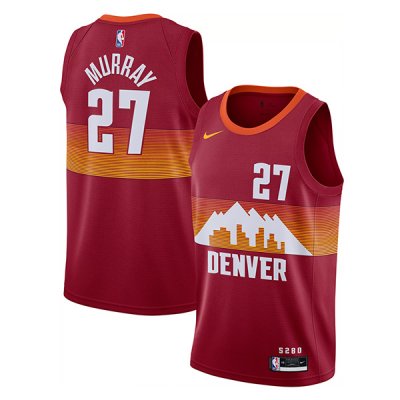 Men’s Denver Nuggets Jamal Murray #27 Red Swingman Jersey