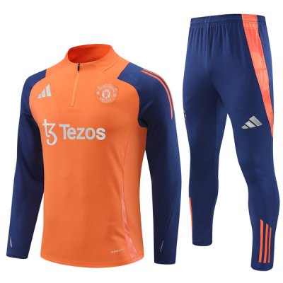 24-25 Manchester United Training Suit Orange