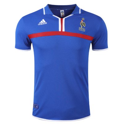 2000-2002 France Home Retro Jersey Shirt