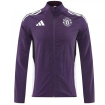 25-26 Manchester United Windbreaker Jacket Purple 25-26 Manchester United Windbreaker Jacket Purple