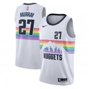 Men‘s Denver Nuggets White Jamal Murray #27 Swingman Jersey City Edition