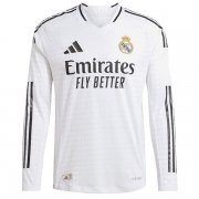 24-25 Real Madrid Home Long Sleeve Jersey (Player Version)