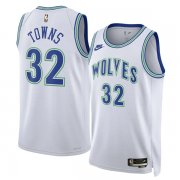 23-24 Karl Anthony Towns 32 White Minnesota Timberwolves Swingman Jersey