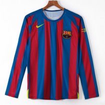 2005-2006 Barcelona Home Long Sleeve UCL Retro Jersey 2005-2006 Barcelona Home Long Sleeve UCL Retro Jersey