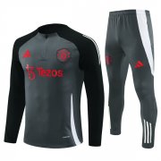 24-25 Manchester United Training Suit Dark Grey