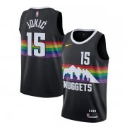 Mes's Denver Nuggets Nikola Jokic #15 Black Swingman Jersey