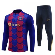 24-25 Barcelona Training Suit Camouflage Red Blue