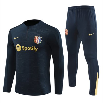 24-25 Barcelona Training Suit Stamp Navy